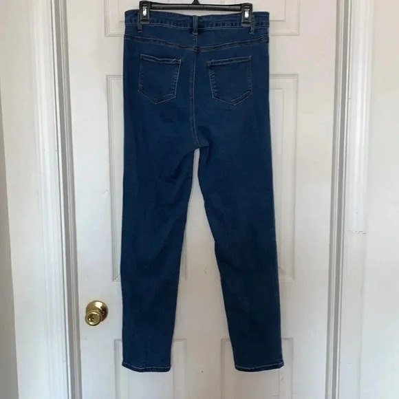 Woman  Within Straight Leg Jeans - Picture 2 of 3